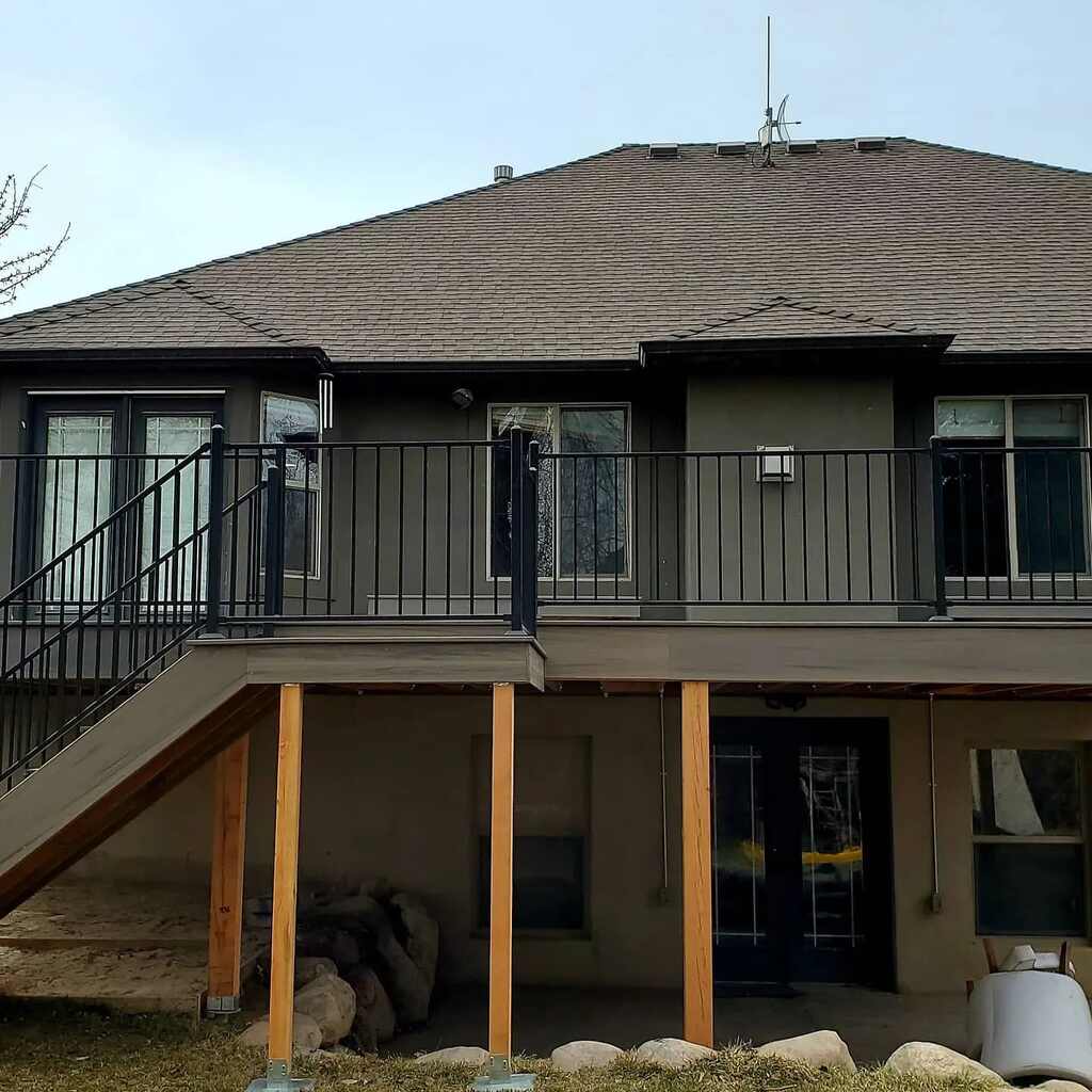 Outdoors are enjoyed by pets on houses enhanced by TC Decks.