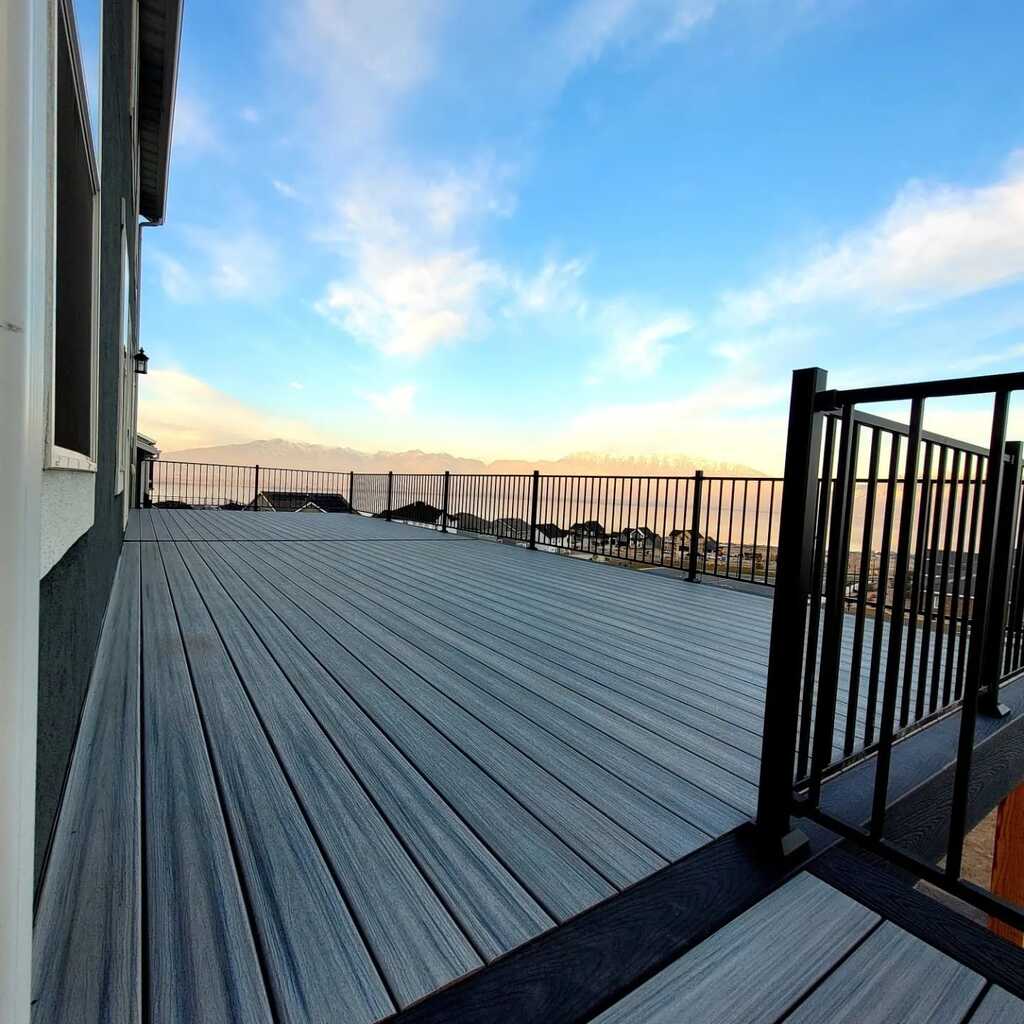 Balconies designed by TC Decks offer beach views just a glance away.