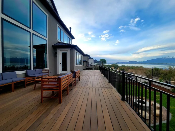 TC Decks' wooden decks offer stunning city and ocean views.