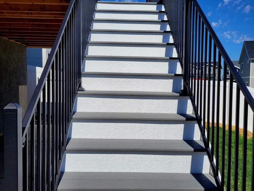 Rows of stairs by TC Decks lead to elegantly designed balconies.