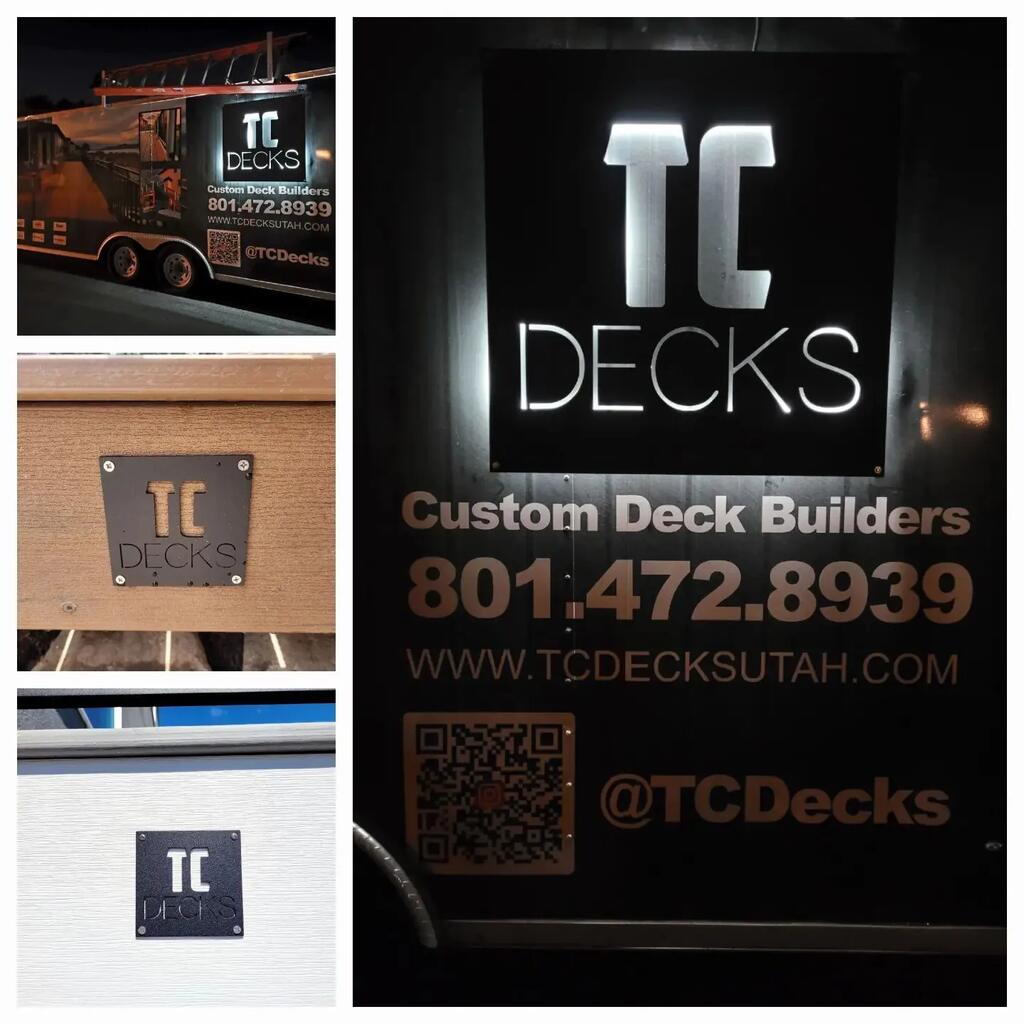 Quality and innovation are marked by signage from TC Decks.